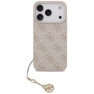Guess 4G Charms Collection MagSafe Ümbris jaoks iPhone 17 Pro - Roosa