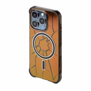 MagSafe Kingxbar PQY Crack Series silicone ümbris jaoks iPhone 15 Pro Max - must