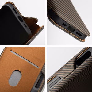 FOLIO Side Magnet Kaaned jaoks IPHONE 16 PRO MAX brown