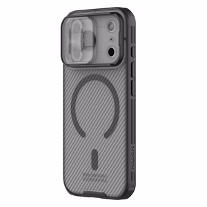 Nillkin CamShield Pro MagSafe Compatible Ümbris jaoks iPhone 17 Pro Max - Läbipaistev Must