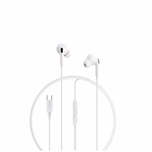 Devia wired earphones Kintone A3 Digital USB-C valge