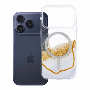 Чехол Golden для iPhone 17 Pro / 18 Pro (низкий бортик камеры), совместимый с MagSafe, белый