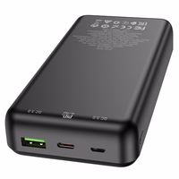 External battery Akupank Hoco J87A Type-C PD 20W+Quick Charge 3.0 20000mAh must