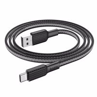 Kaabel USB A to USB C Hoco 3A 1 m X69 must valge