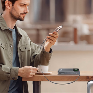 Dudao K31 Pro 45W 20000mAh Akupank with Built-in Retractable USB-C Kaabel - hall