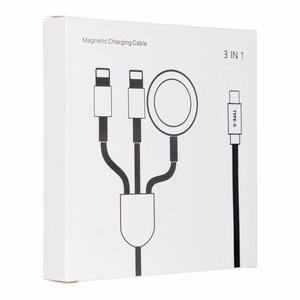 Kaabel 3in1 Type C to 2 x Lightning / Apple Watch 3W 2A C3168 1,2 m valge