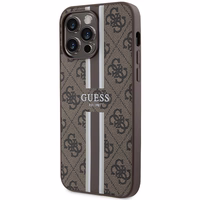 Guess 4G Printed Stripes MagSafe ümbris jaoks iPhone 15 Pro Max - brown