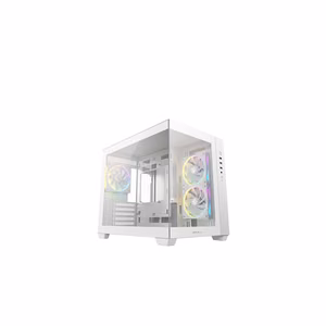 Deepcool Case CG330 3F WH White Micro ATX