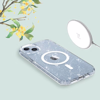 Tech-Protect FlexAir Hybrid MagSafe iPhone 13/14 Ümbris - Clear Glitter