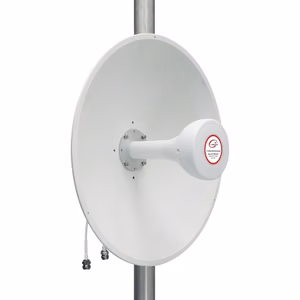 Параболическая антенна 5G/LTE/CBRS 2x2 MIMO, 1.7–4.2 GHz, 17 + 19 dBi