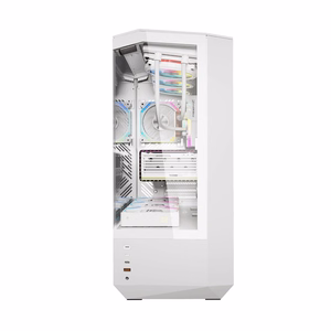 Darkflash DY460 computer ümbris (Valge) + 4 ARGB fans
