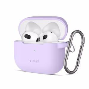 Tech-Protect Silicone Hook Ümbris jaoks Apple AirPods 3 - lilla