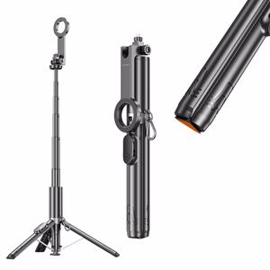 Blavec Selfie Stick Aluminium Fusion P-12 Magsafe Auto pop tripod + remote control 1,60 metres (SSFP12-MTRAPB160) black