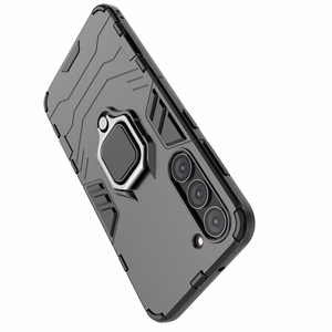 Ring Armor ümbris jaoks Samsung Galaxy S23+ armored cover magnetic holder ring must