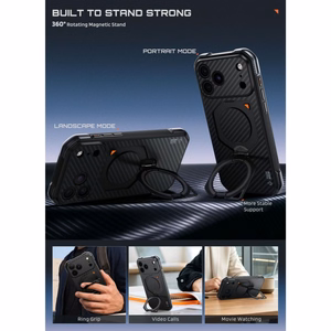 Supcase UB Aero MagSafe Aramid  iPhone 18 Pro Max / 17 Pro Max ümbris, must