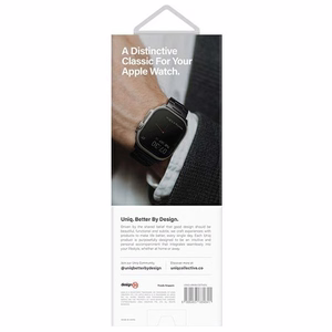 Uniq Osta roostevabast terasest rihm for Apple Watch 1/2/3/4/5/6/7/8/SE/SE2/Ultra 42/44/45/49mm - hõbedane
