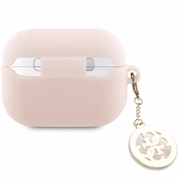 Guess GUAP23DSLGHDP AirPods Pro 2 cover roosa/roosa 3D Rubber 4G Diamond Charm