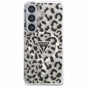 Guess ümbris IML Leopard Print Triangle MagSafe for Samsung Galaxy S26 must