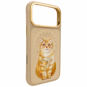 Nimmy Lucky Fashion Cat MagSafe ümbris iPhone 17 Pro pruun