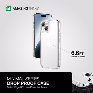 Amazing Thing Minimal Ümbris 6.6FT IP156.7MINCL jaoks Iphone 15 Plus läbipaistev