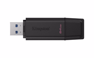 Kingston Technology DataTraveler 64GB Portable USB 3.2 Gen 1 Exodia Black