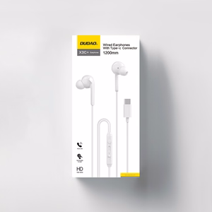 Dudao X3C+ Wired USB-C In-Ear Kõrvaklapid 1.2m - Valge