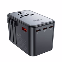 Universal Travel Laadija Acefast Z1 75W GaN 2xUSB-A/3xUSB-C must