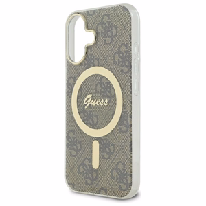 Guess IML 4G MagSafe Ümbris jaoks iPhone 16 Plus - Brown