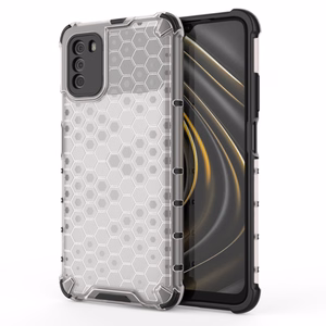 Honeycomb Case kaitsekate TPU kaitserauaga Xiaomi Poco M3 läbipaistev