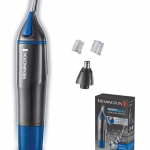 Remington Nano Series NE3850 – patareitoitega nina-, kõrva- ja kulmukarvade trimmer, must/sinine