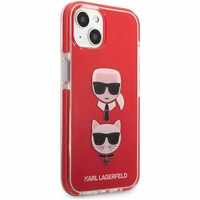 Karl Lagerfeld Karl&Choupette peaümbris iPhone 13 mini jaoks - punane