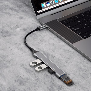Dudao HUB 4in1 USB-C - 4x USB-A (3 x USB2.0 / USB3.0) 6.3cm must (A16T)