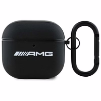 AMG Leather valge Logo Ümbris jaoks AirPods 4 - must / valge