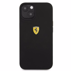 Ferrari FESSIHCP13SBK iPhone 13 mini 5.4" чёрный/чёрный жёсткий чехол Silicone