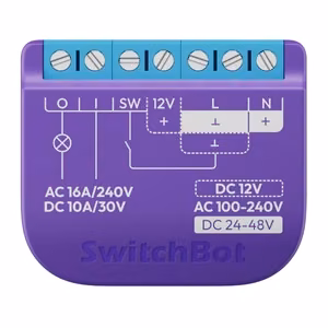 Умный переключатель SwitchBot Relay Switch 1 с беспотенциальным контактом