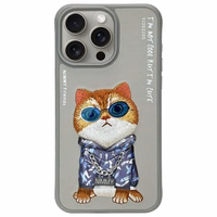 Nimmy Glasses Cool Cat Ümbris jaoks iPhone 15 Pro Max - Hall