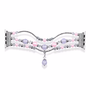 Bracelet loop jaoks Apple Watch 42/44/45 design 4 hõbedane-purple