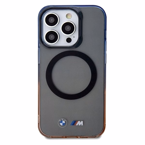 BMW Gradient Bumper MagSafe чехол для iPhone 15 Pro Max - серый