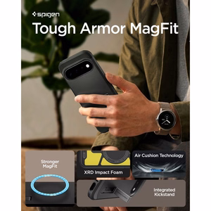 Spigen Tough Armor Mag MagSafe ümbris mudelile Google Pixel 11, must
