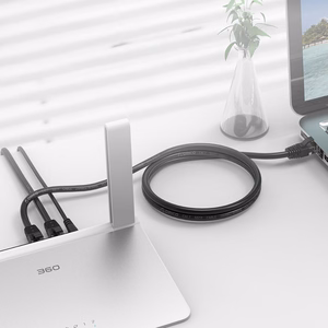 Orico PUG-C6 CAT6 1000Mbps RJ45 Ethernet võrgukaabel LAN ümmargune 20m - must