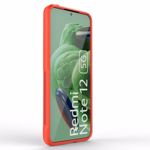 Magic Shield Ümbris jaoks Xiaomi Redmi Note 12 5G / Poco X5 5G Flexible Armor Cover punane