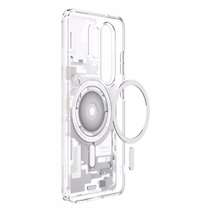 Spigen Ultra Hybrid Mag MagSafe Ümbris for Samsung Galaxy S26 Ultra Zero One - Clear and valge