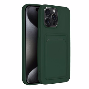 Чехол для iPhone 15 PRO MAX Card Case зелёный