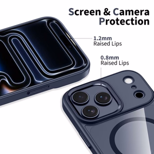 Tech-Protect MagMat MagSafe Ümbris jaoks iPhone 17 Pro Max - Läbipaistev - Navy sinine