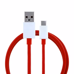 Originaal OnePlus D301 USB-A - USB-C kaabel, 4A, 1 m, punane, bulk
