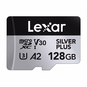 Карта памяти Lexar High-Performance Silver Plus microSDXC 128 ГБ + адаптер