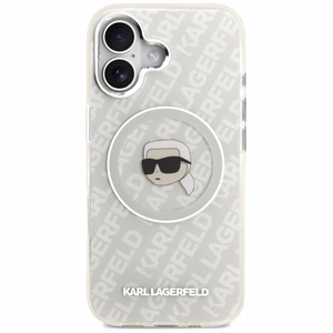 Karl Lagerfeld IML Karl Head Logo MagSafe iPhone 17 Ümbris - Hall