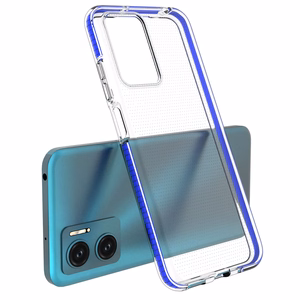 Spring Case гелевый TPU чехол с цветной рамкой для Xiaomi Redmi 10 светло-розовый