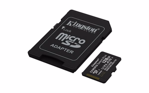 Kingston mälukaart 128GB microSDXC Canvas Select Plus Gen3 150MB/s A1 Card + Adapter