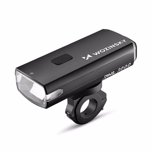 Wozinsky jalgratta esituli USB-C-kaabliga, 3000 lm – must
